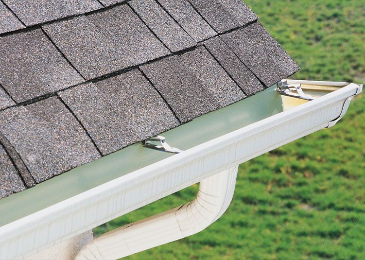 Gutter Installation Laurel without gutter guards in this picture